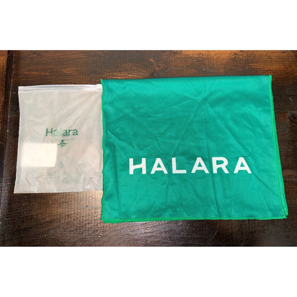 Halara Green Cooling Quick Dry Towel with‎ Logo Performance Gym Towel